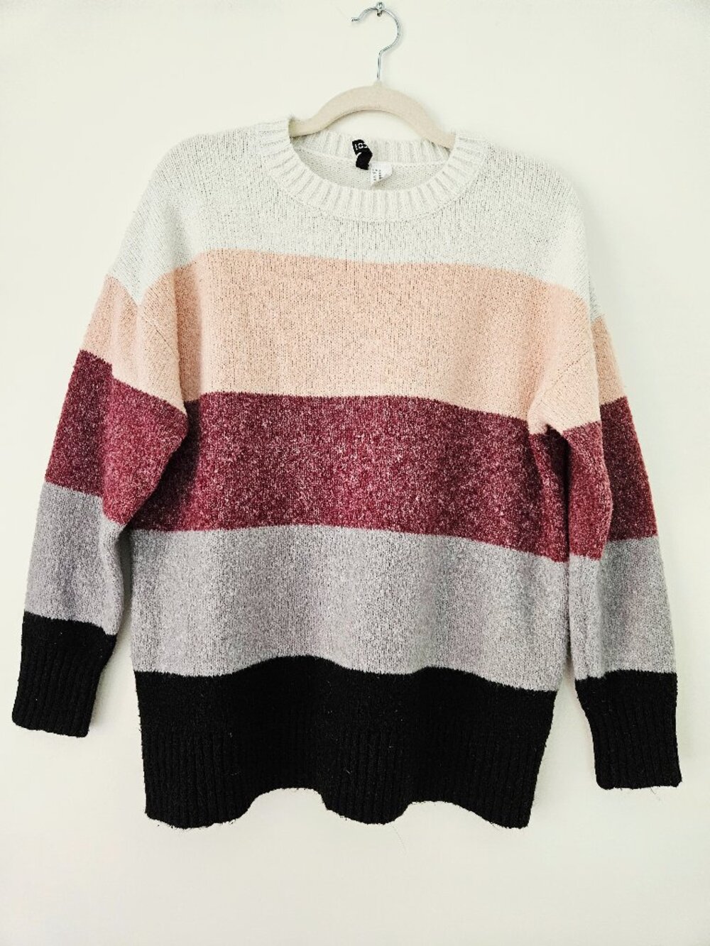 H&M Divided Striped Crewneck Sweater Size XL